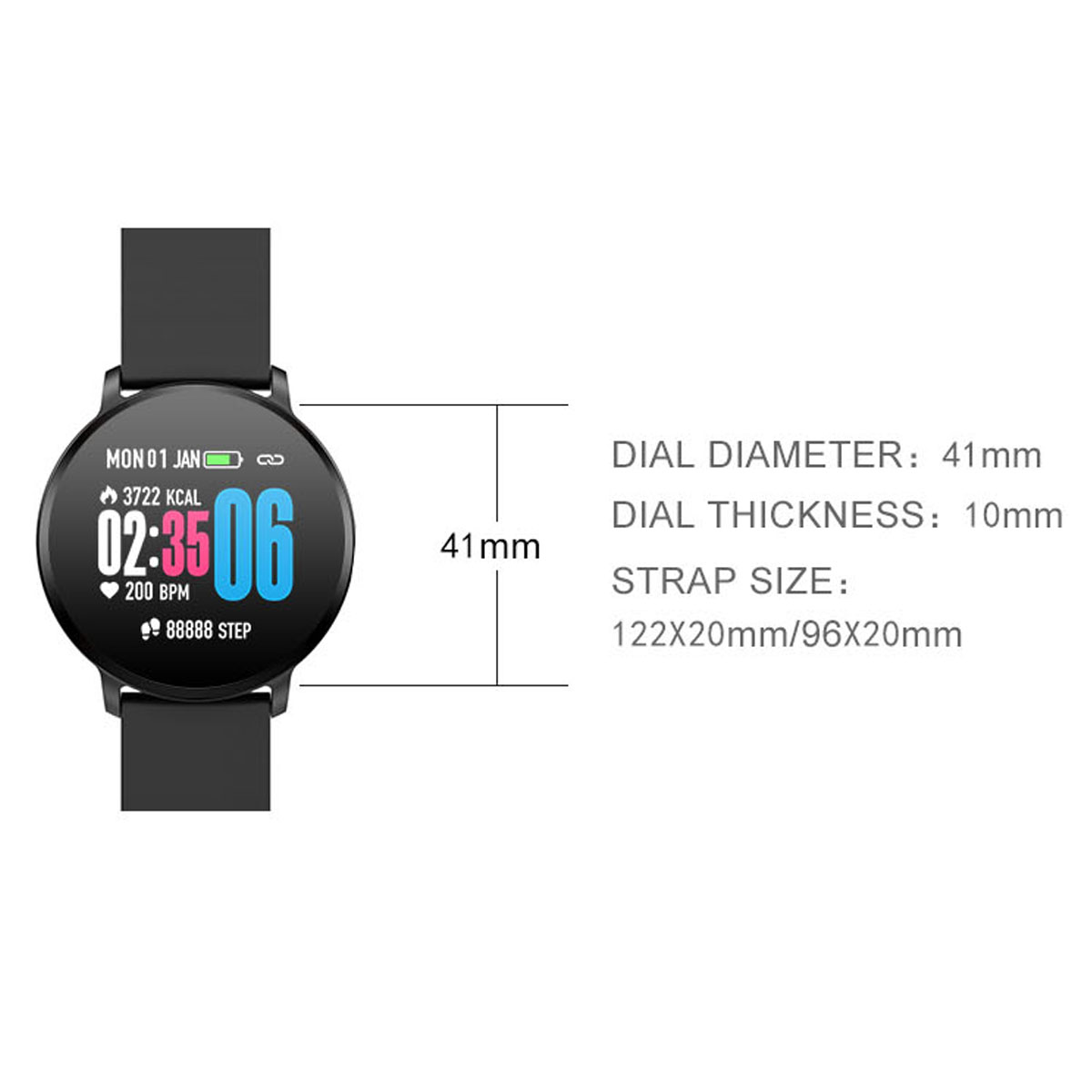 T813inchFullTouchScreenHeartRateBloodPressureOxygenMonitorTemperatureMeasurementSmartWatch-1950495-9