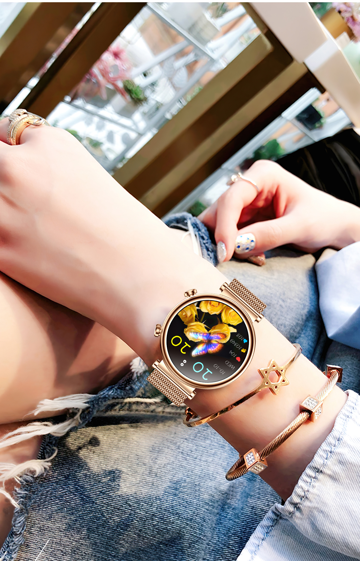T86127inchHDScreen40mmFemaleSizeWomensHealthbluetoothCallBloodGlucoseUricAcidMeasurementLipidMonitor-2007667-25