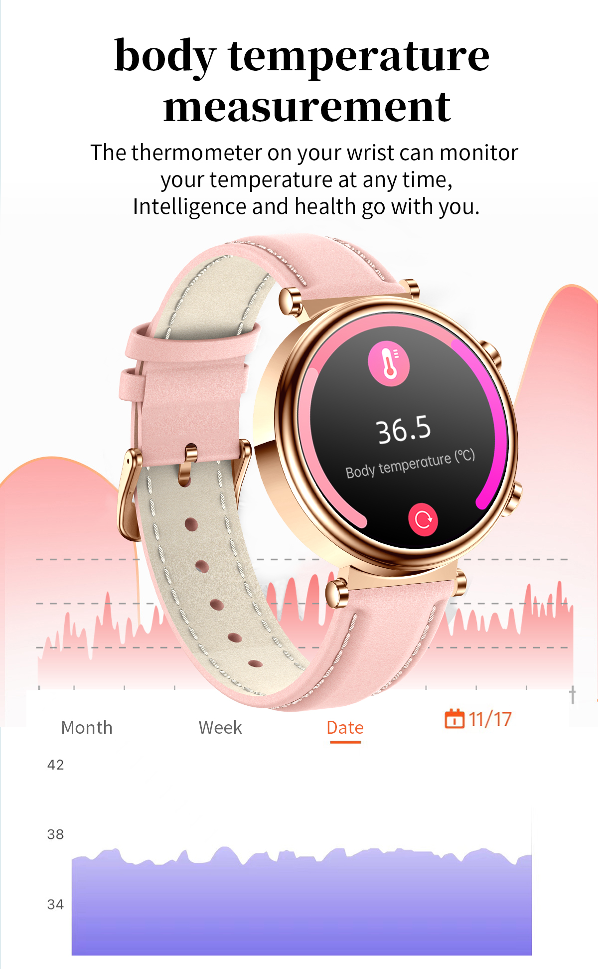 T86127inchHDScreen40mmFemaleSizeWomensHealthbluetoothCallBloodGlucoseUricAcidMeasurementLipidMonitor-2007667-10