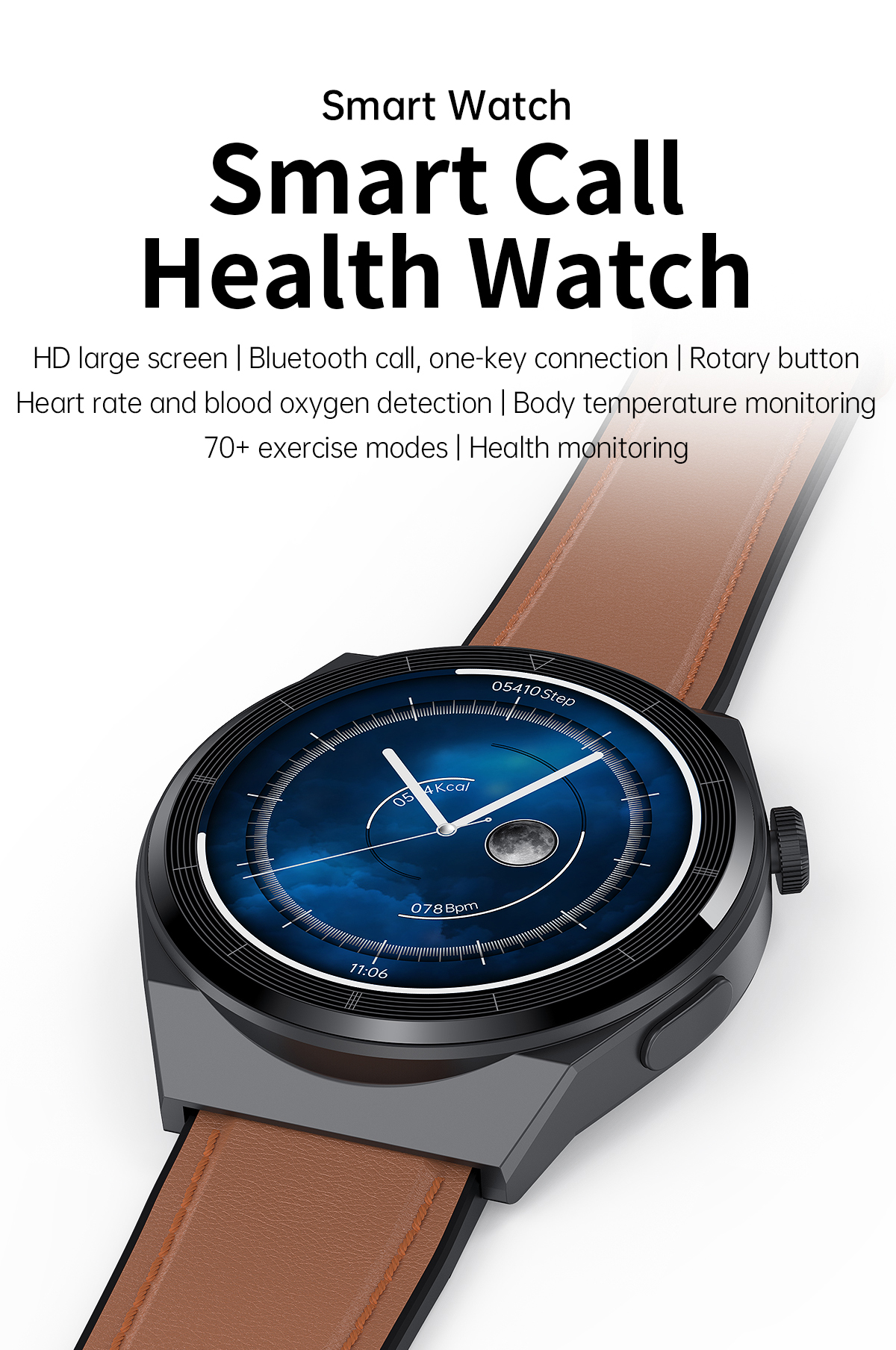 T88132inch360360pxHDScreenbluetoothCallingHeartRateBloodPressureSpO2MonitorSportFitnessIP67Waterproo-1975800-1