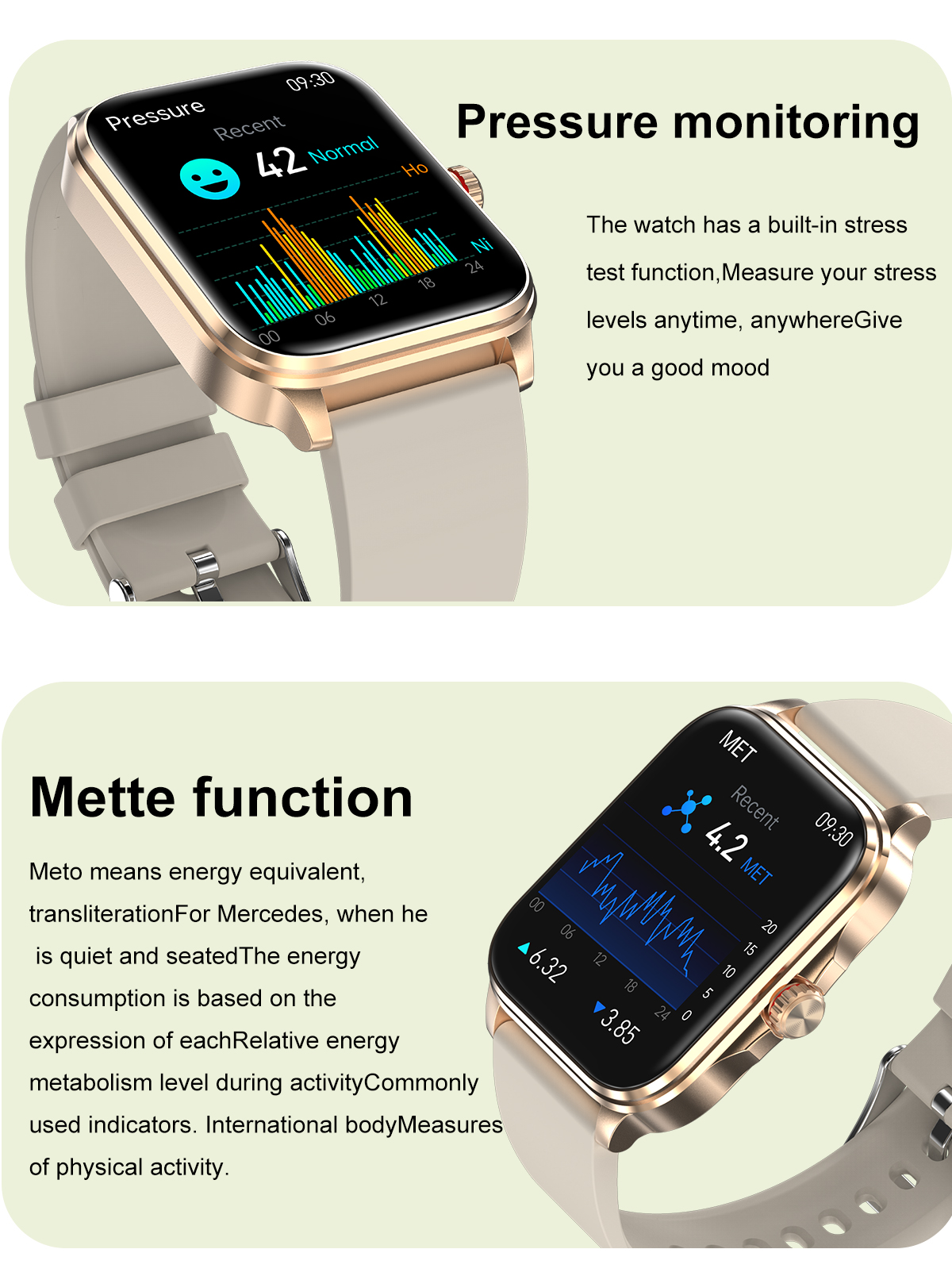 T90191inchHDScreenbluetoothCallHeartRateBloodPressureSpO2MonitorNon-invasiveBloodGlucoseMeasurementM-1995592-6