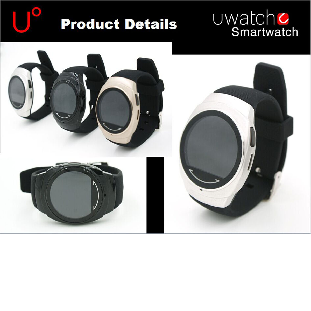 U0124inchHDDisplayScreenMusicPlayerMessageReminderIntelligentRemoteControlNFCSmartWatch-987454-19