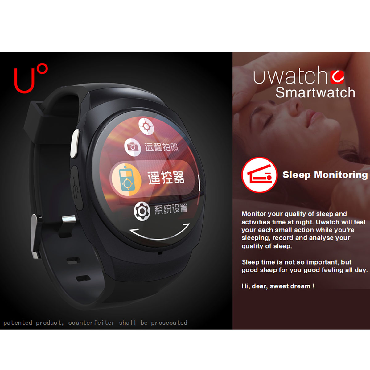 U0124inchHDDisplayScreenMusicPlayerMessageReminderIntelligentRemoteControlNFCSmartWatch-987454-10