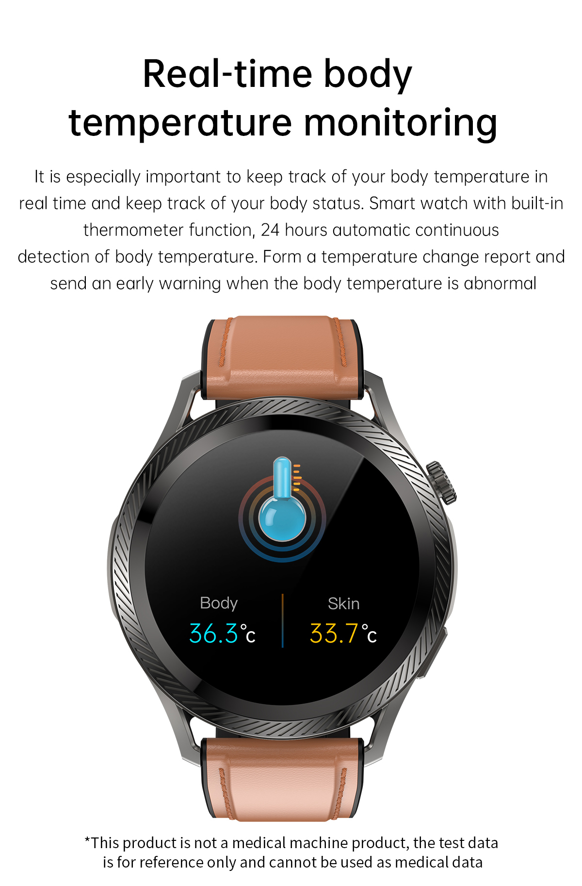 X5139inch360360HDScreenBodyTemperatureMeasurementHeartRateBloodPressureSpO2MonitorFitnessTracker280m-1976096-13