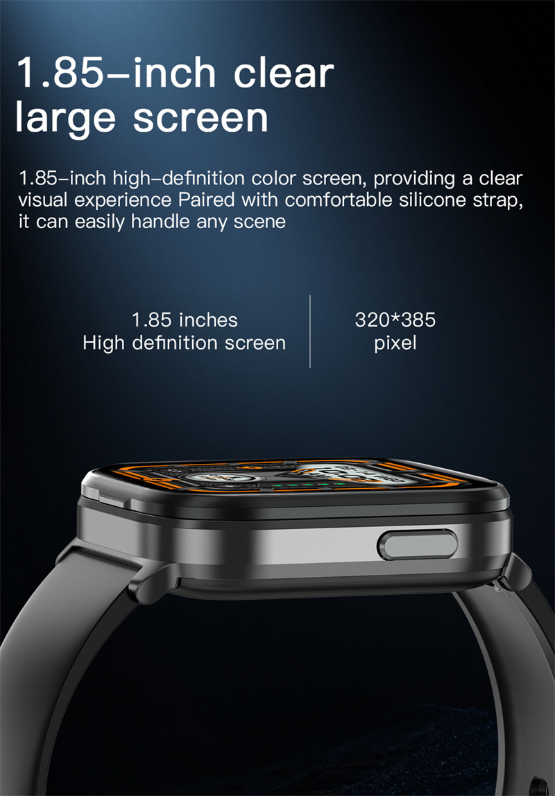 X9185inchHDScreenTWSbluetoothEarphoneCallHallSwitchControlHeartRateBloodOxygenMonitorNFCFunctionSlee-2015008-12