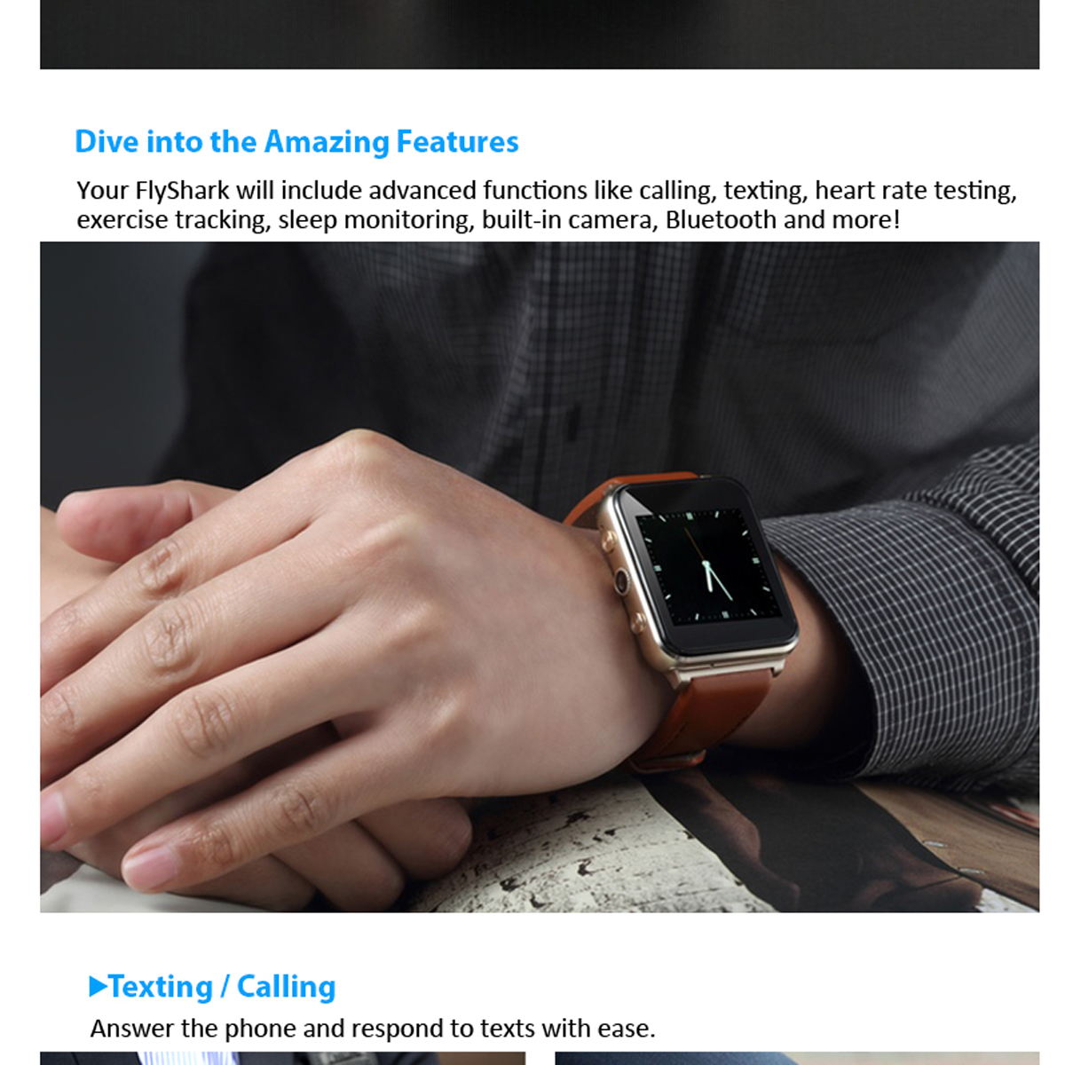 i400154inchHDScreenPhoneCallLocalMusicPlaybackHeartRateMonitorCameraShootingSmartWatch-1891203-3