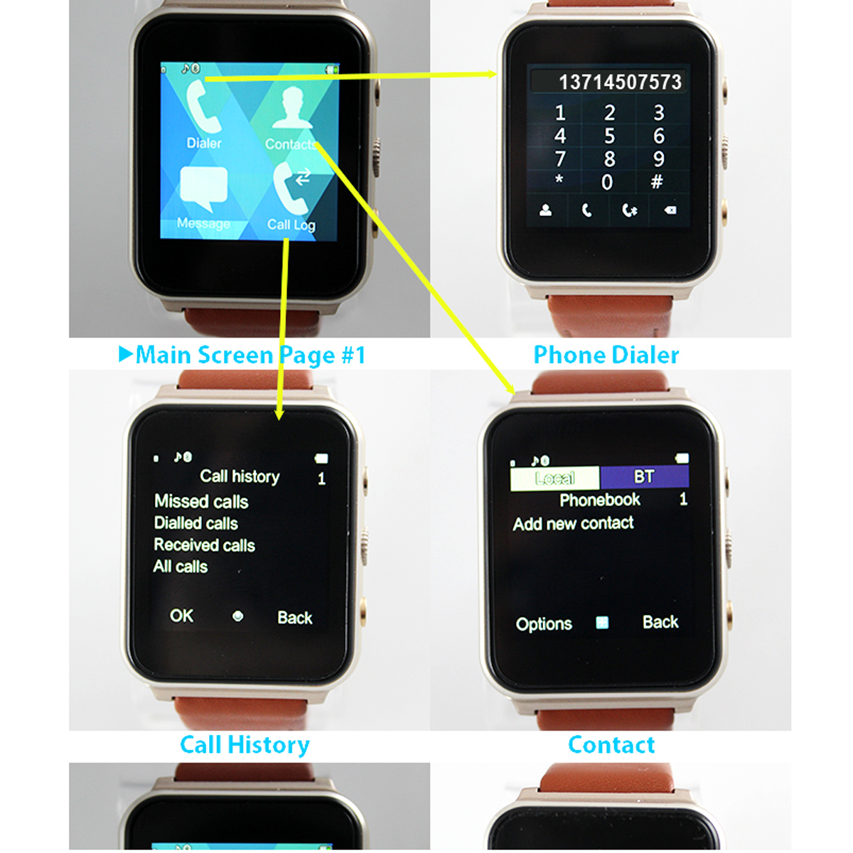i400154inchHDScreenPhoneCallLocalMusicPlaybackHeartRateMonitorCameraShootingSmartWatch-1891203-6