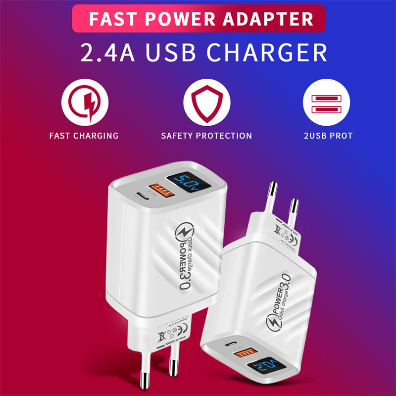 20W2-PortUSBPDChargerUSB-AType-CPDQC3020AFCFCPApple24AFastChargingWallChargerAdapterEUPlugforiPhone1-2003465-1