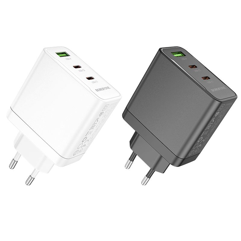 BOROFONEBN12PD65W3-PortUSBPDChargerUSB-A2USB-CPDQC30FastChargingWallChargerAdapterEUPlugforiPhone151-2003985-3