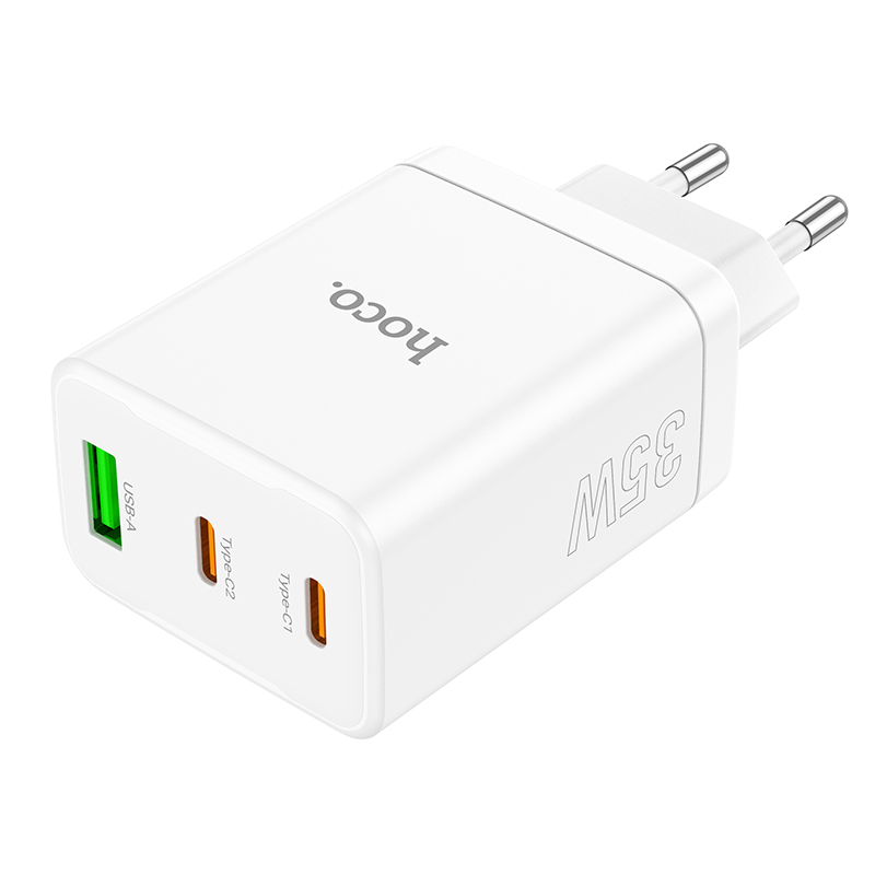 HOCON33PD35W3-PortUSBPDChargerDualType-CUSB-AQC30FastChargingWallChargerAdapterEUPlugforiPhone121314-1984925-6