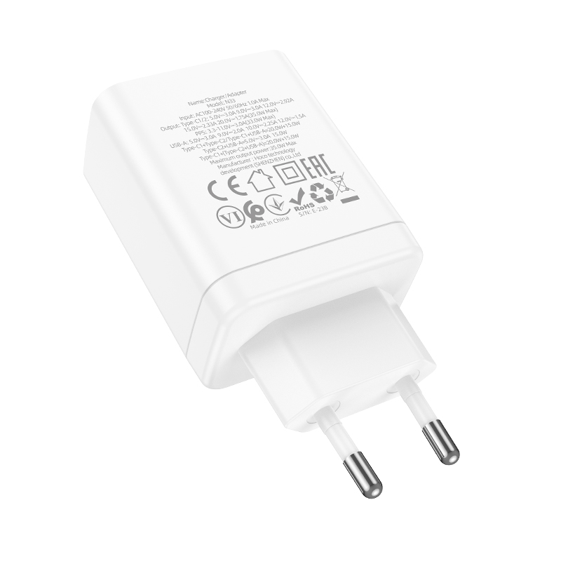HOCON33PD35W3-PortUSBPDChargerDualType-CUSB-AQC30FastChargingWallChargerAdapterEUPlugforiPhone121314-1984925-8
