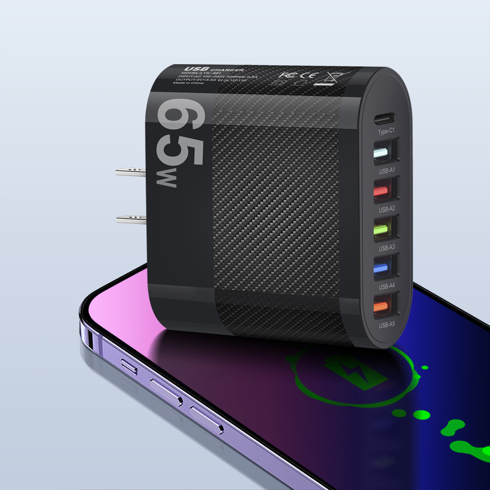 LYK-88165W6-PortUSBCharger5USB-AType-CastChargingWallChargerAdapterEUPlugUSPlugforiPhone12131414Prof-1994948-12