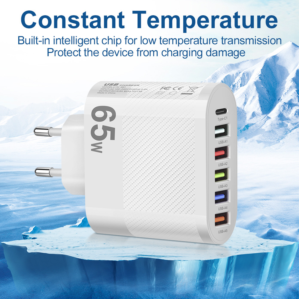 LYK-88165W6-PortUSBCharger5USB-AType-CastChargingWallChargerAdapterEUPlugUSPlugforiPhone12131414Prof-1994948-6