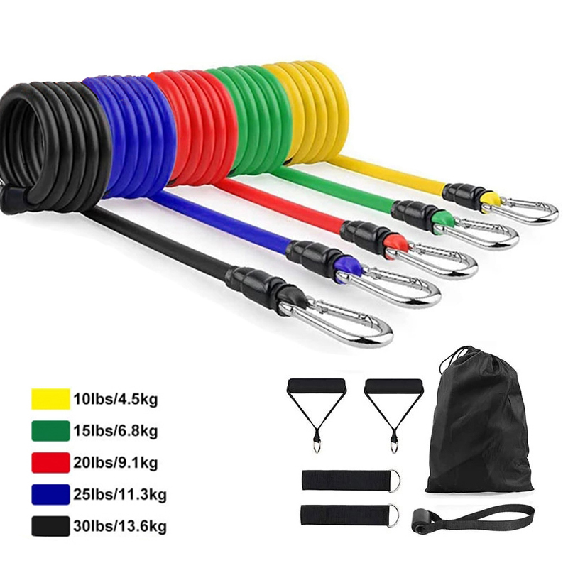 14PcsTPEResistanceBandsPullRopeIndoorPortableFitnessEquipmentArmWaistLegChestTrainerExerciseTools-1994596-3