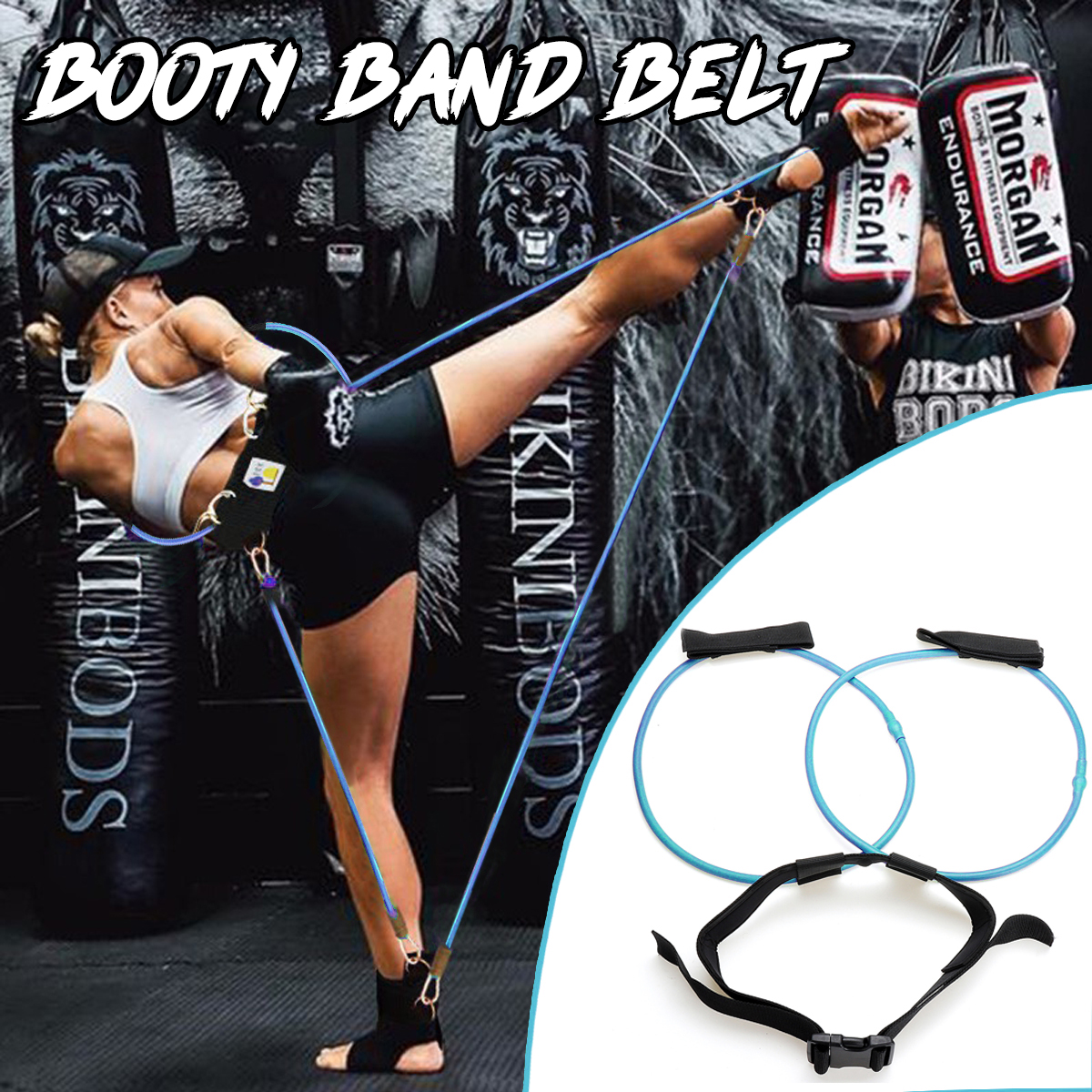 30LBBootyResistanceBandsBeltGymExerciseTrainingYogaButtLiftFitnessHealthWorkoutBand-1372253-9