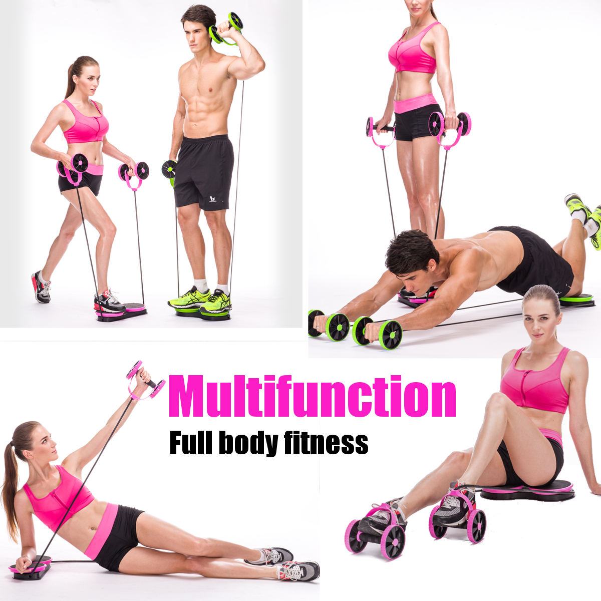 Multi-FunctionHomeAbdominalWheelRollerArmWaistLegMuscleTrainerFitnessExerciseTools-1679317-4