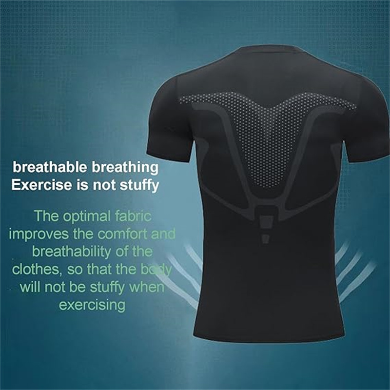 TENGOOTightSportsShirtShapingShirtsQuickDryingPolyesterMultifunctionalComfortableT-ShirtsforRunningH-2010416-3