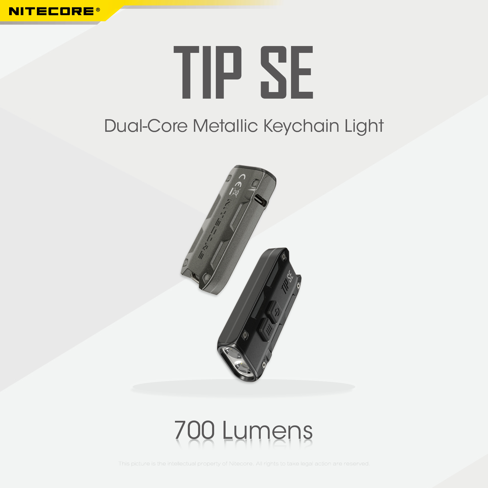 NITECORETIPSE700LMP8DualLightLEDKeychainFlashlightType-CRechargeableQCEveryDayCarryMiniTorch-1976045-1