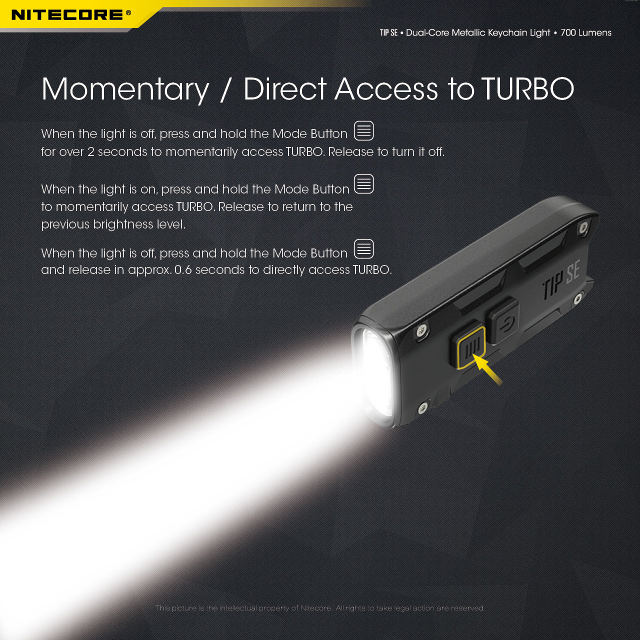 NITECORETIPSE700LMP8DualLightLEDKeychainFlashlightType-CRechargeableQCEveryDayCarryMiniTorch-1976045-13