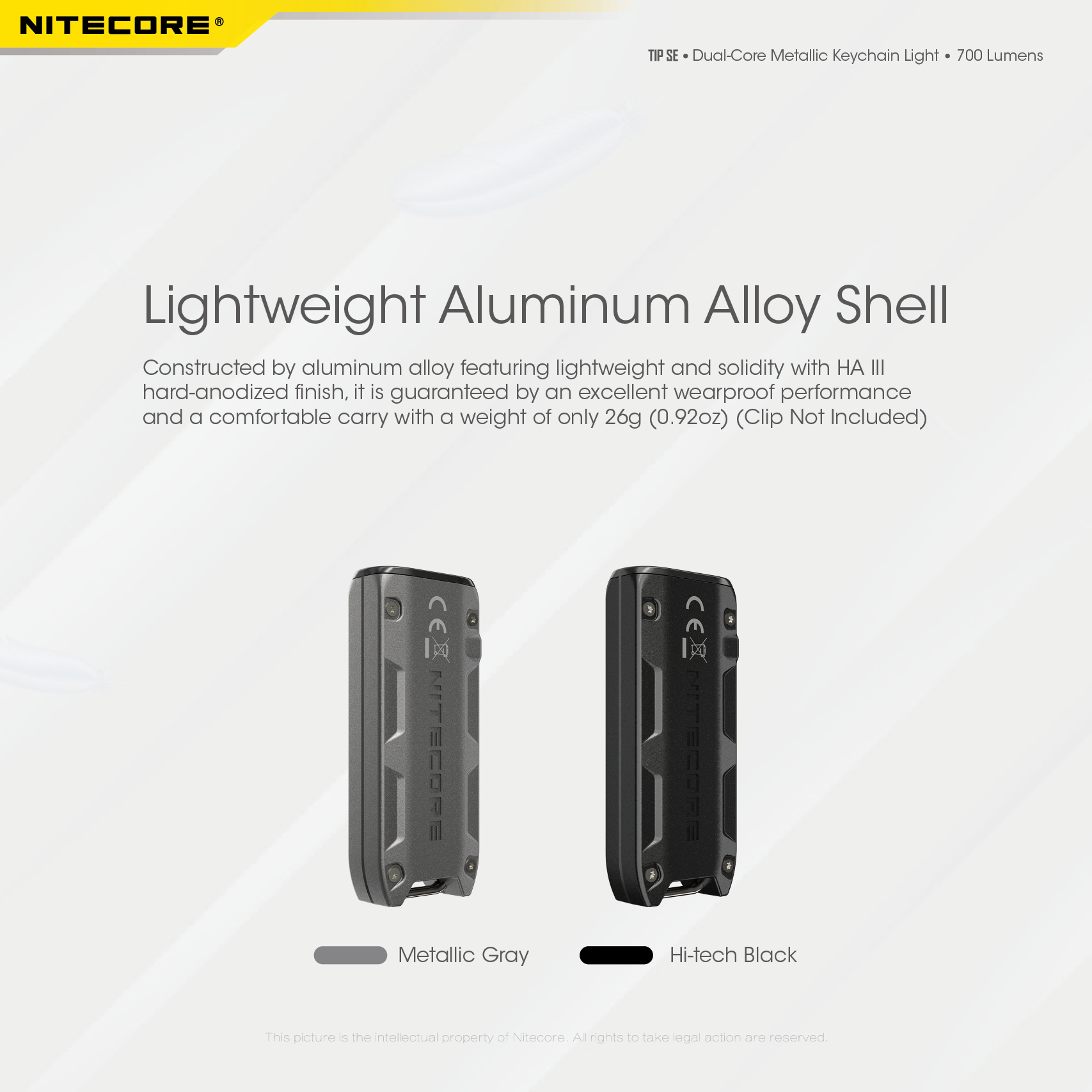NITECORETIPSE700LMP8DualLightLEDKeychainFlashlightType-CRechargeableQCEveryDayCarryMiniTorch-1976045-5
