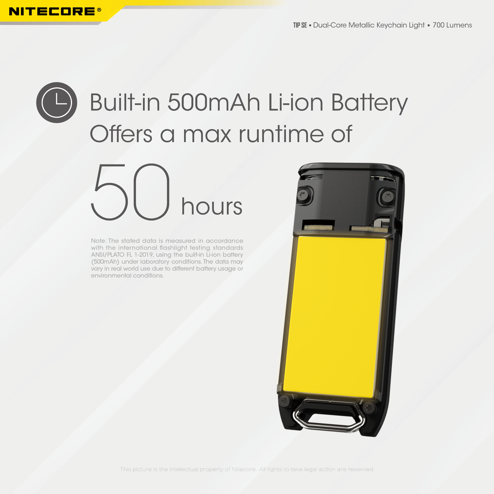 NITECORETIPSE700LMP8DualLightLEDKeychainFlashlightType-CRechargeableQCEveryDayCarryMiniTorch-1976045-6