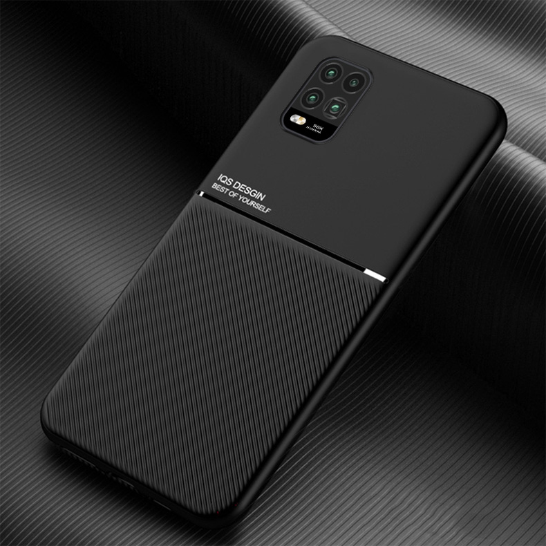 BakeeyMagneticLeatherTextureNon-slipTPUShockproofProtectiveCaseBackCoverforXiaomiMi10LiteNon-origina-1708392-8