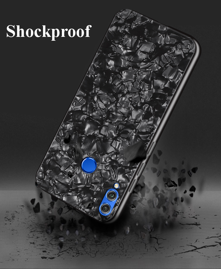 BakeeyShellGlossySoftFrameHardBackTemperedGlassProtectiveCaseforHuaweiHonor8XMax-1387659-3