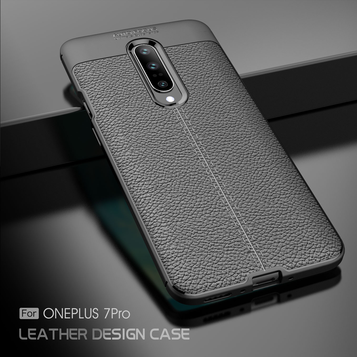 BakeeyShockproofSoftLitchiTextureSiliconeProtectiveCaseForOnePlus7PRO-1500130-3