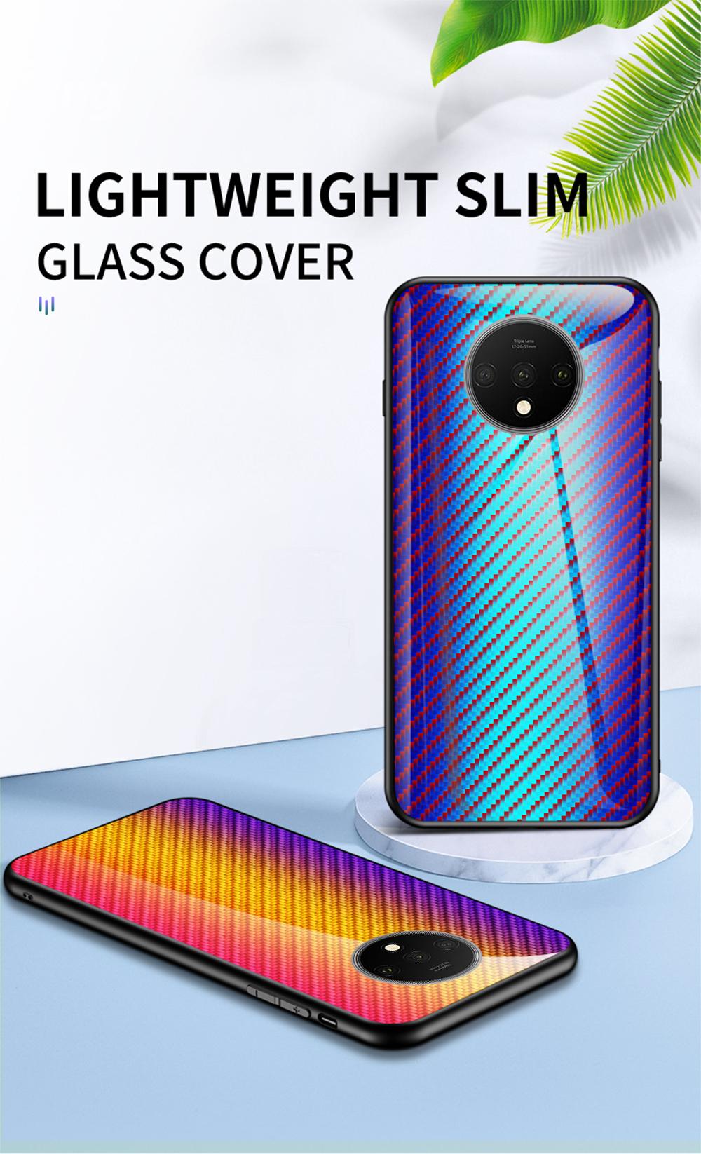 BakeeyforXiaomiPocoF2ProXiaomiRedmiK30ProCaseCarbonFiberPatternGradientColorTemperedGlassShockproofS-1708308-3