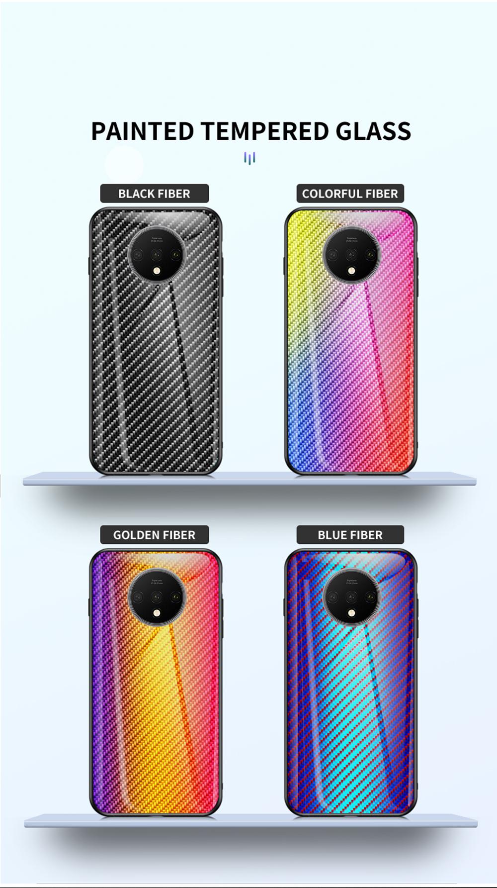 BakeeyforXiaomiPocoF2ProXiaomiRedmiK30ProCaseCarbonFiberPatternGradientColorTemperedGlassShockproofS-1708308-4