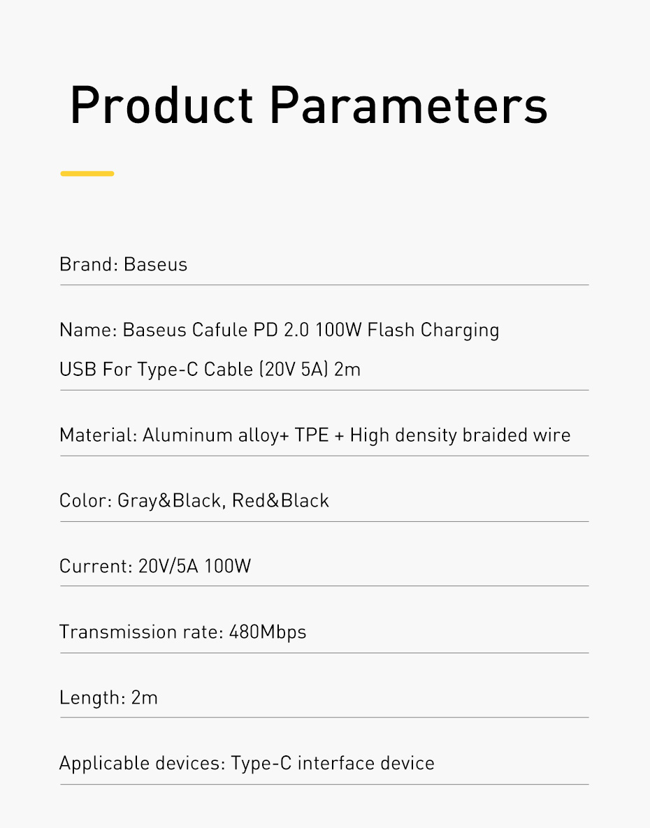 BaseusCafuLeType-CtoType-CPD2060W100WFlashChargingDataCableForSamsungGalaxyS22S22UltraGalaxyZFlip4Fo-1975145-16
