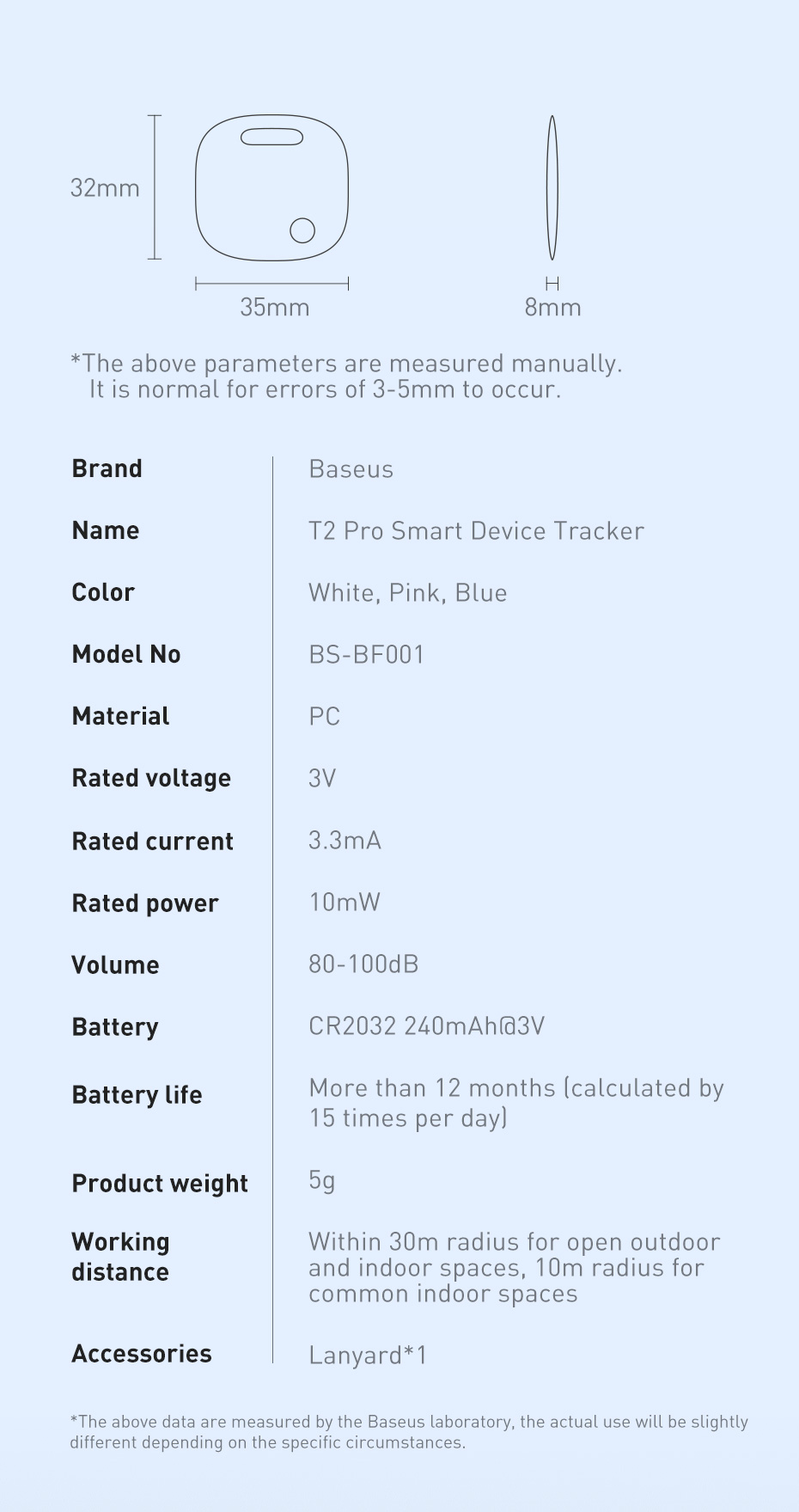 BaseusT2Pro365DaysBatteryLife2-WayReminderAnti-lostAlarmSmartTagWirelessBluetoothTrackerChildWalletK-1927236-18