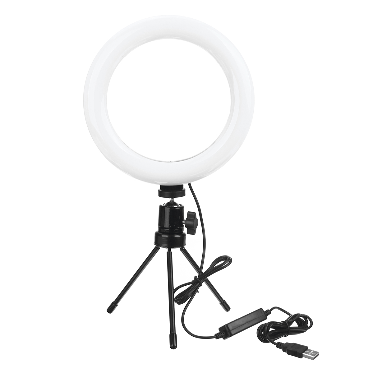 DimmableLEDRingLightLamp18CM26CMFillLightforMakeupLiveStreamSelfiePhotographyVideoRecordOnlineTeachi-1680025-8