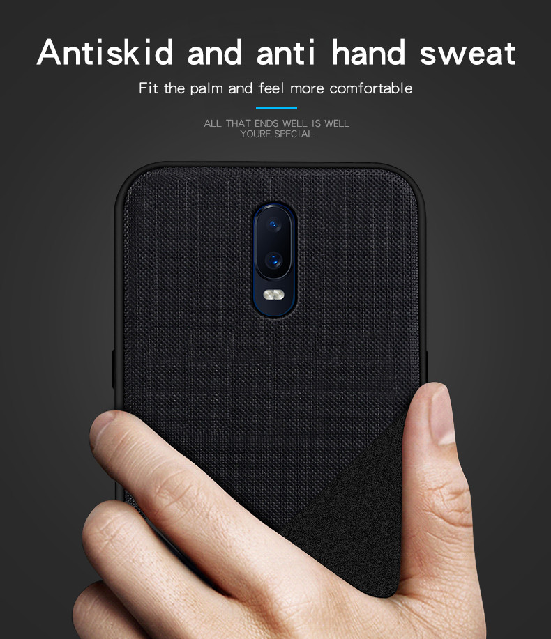 MofiShockproofAnti-fingerprintHardPCSoftTPUBackCoverProtectiveCaseforOnePlus6T-1387104-2