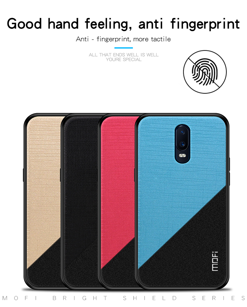 MofiShockproofAnti-fingerprintHardPCSoftTPUBackCoverProtectiveCaseforOnePlus6T-1387104-3