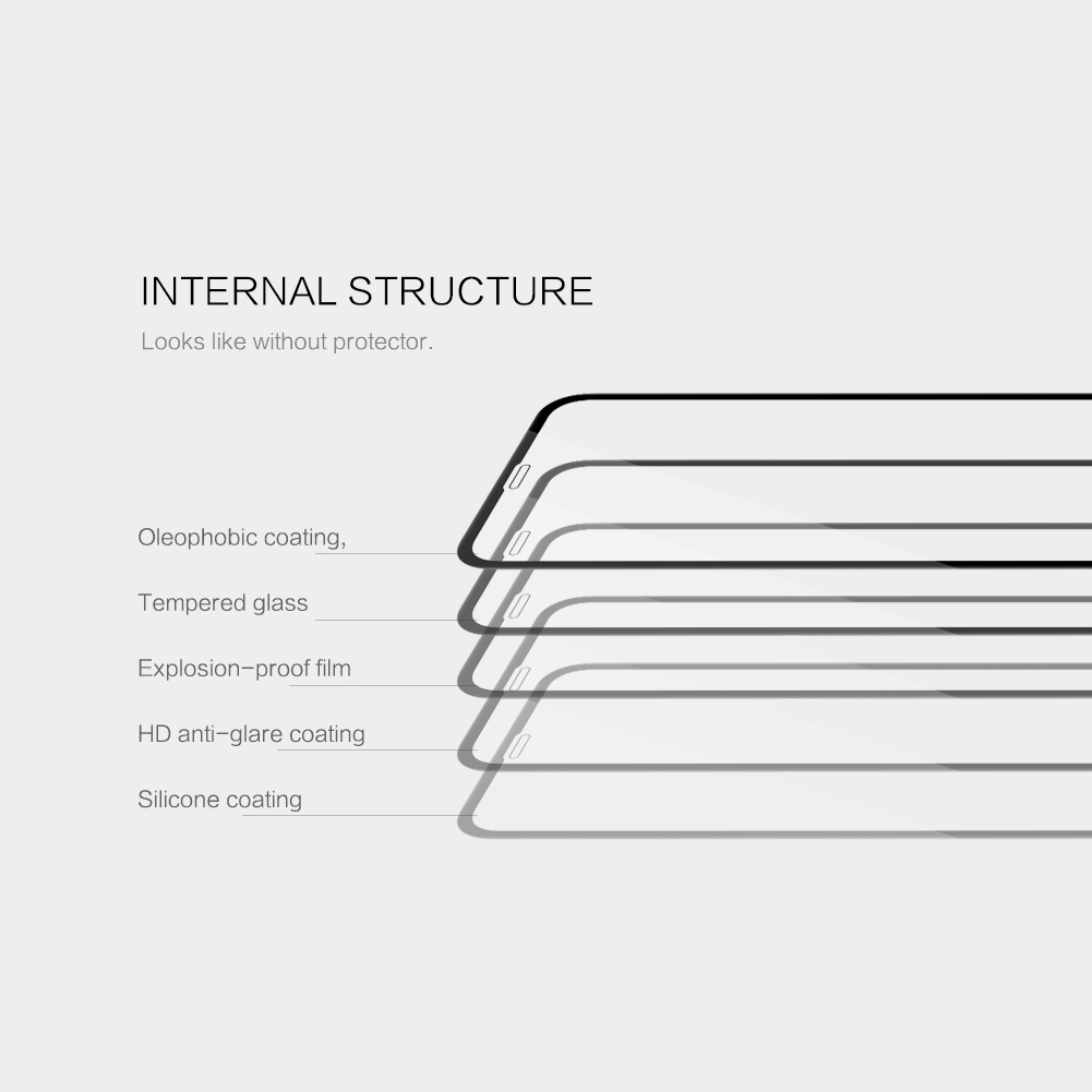 NillkinScreenProtectorForiPhoneXSMaxiPhone11ProMax3DCurvedEdgeScratchResistantAntiFingerprint-1363747-7