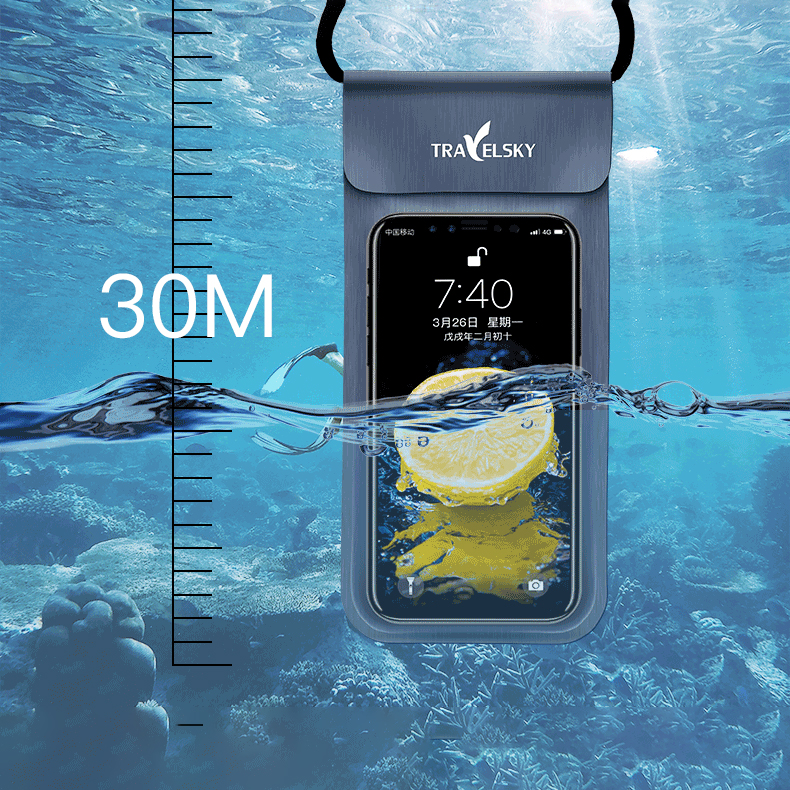 TRAVELSKYIPX8WaterproofPhoneBagTouchScreenUnderwaterSwimmingDivingPhonePouchforiPhoneHuaweiXiaomibel-1690036-2