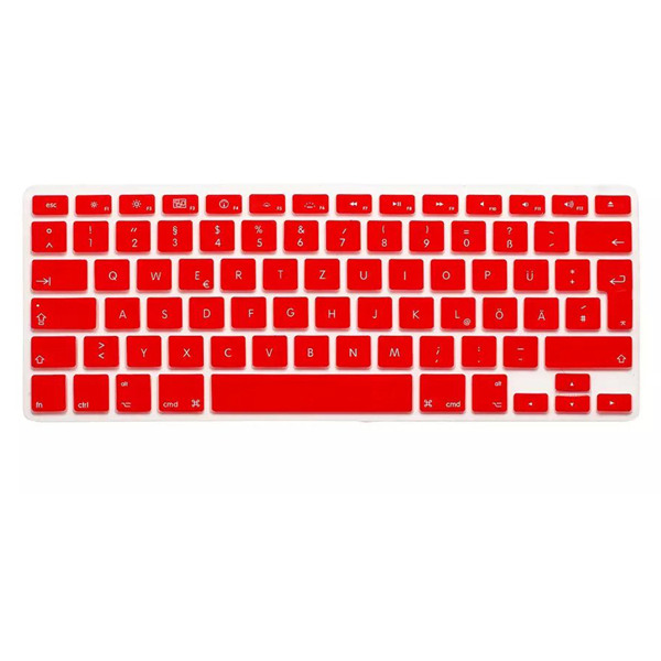 TranslucentColorfulSiliconeKeyboardProtectiveFilmForMacbook133154EuropeanVersionGerman-1007636-1