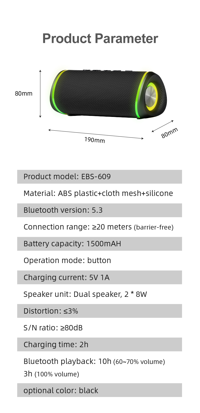 EBS-609bluetooth53SpeakerDualSpeakerDualDiaphragmDeepBassRGBLightHands-freeCallOutdoorsPortableSpeak-2002896-12