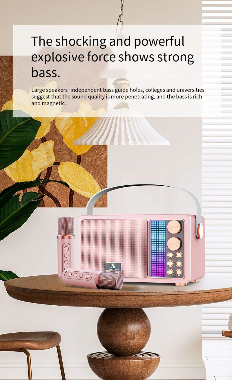 YS-603bluetooth53SpeakerPortableSpeakerwithMicrophoneHiFiStereoSurroundBassSoundDualDSPChipVoiceChan-2010034-4