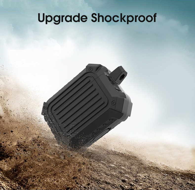 BakeeyArmorSoftSiliconeWaterproofShockproofEarphoneStorageProtectiveCasewithkeychainforAppleAirpods3-1830413-4