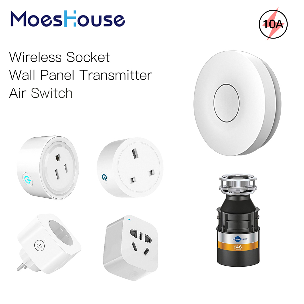 MoesHouseWirelessSocketSelf-poweredAirSwitchFoodResiduesGarbageDisposalAppliancesFanTV10ARemoteContr-1835972-1